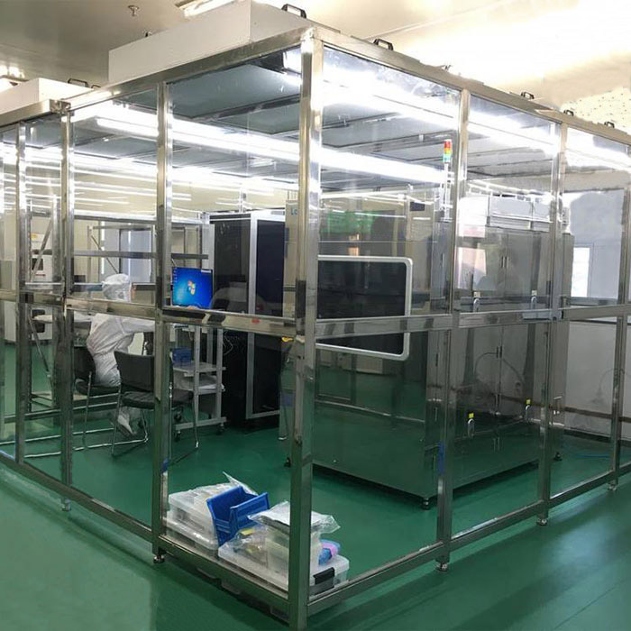 净化棚产品配制 框架：以工业铝材（或不锈钢方通、铁方通喷塑）